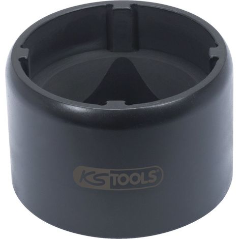 KS Tools 3/4 Nutmuttern-Schlüssel mit 4 Zapfen für Scania, 72/80 mm