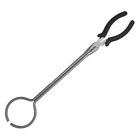 Pinzas de acero de 40 cm de largo para crisoles de fundición de grafito. (1/5)