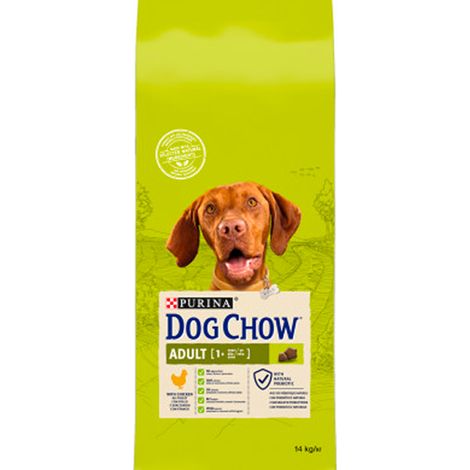 crocchette per cani purina "dog chow" adulto di tutte le taglie con pollo 14 kg