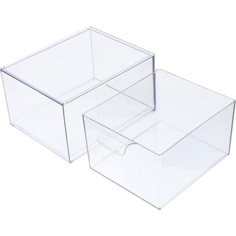 Boîte De Rangement Multifonctionnelle Pour Papeterie Organiseur De Bureau Trousse De Maquillage Anti-poussière Cosmétique (1/5)