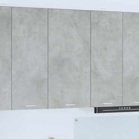 Hängeschrank Betongrau und Weiß 50 x 31 x 100 cm Holzwerkstoff
