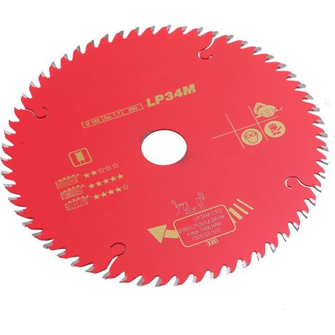 Hartmetall-Sägeblatt 60T 11000 U/min Dünne Trennscheibe Holzbearbeitungswerkzeug 182x1,7x25,4‐60T (1/5)