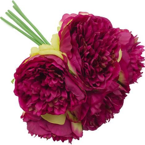 Pivoine Artificielle - Soie - Fuchsia - Pivoine Artificielle - Soie - Fuchsia - Pivoine Artificielle - Soie - Fuchsia (1/5)