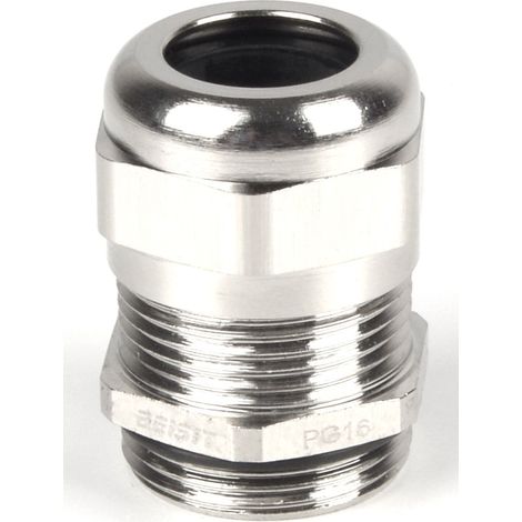 Presse-étoupe M25 x 1.5 en Laiton nickelé pour câble de 9mm à 16mm, avec contre-écrous, IP68 ( Prix pour 1 )