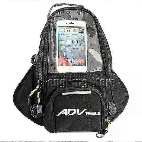 Compatible avec les motos ADV 150, sacoche de réservoir avec navigation tactile et fonction magnétique, sac anti-poussière pour moto. (1/5)