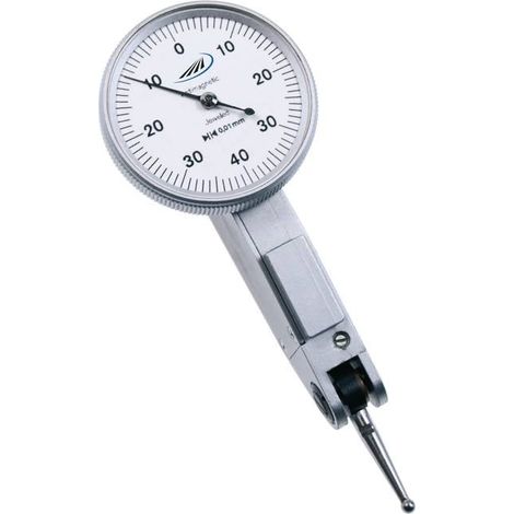 HELIOS PREISSER Comparatore a quadrante DIN 2270 ± 0,4mm scostamento 0,01mm, Ø anello esterno 30mm - 715101 (1/5)