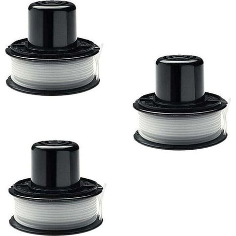 Bobine de Tondeuse à Gazon Accessoires de Tondeuse à Gazon Black and Decker pour GL250/GL310/GL360/GLC500 Longueur du Cordon de Coupe 6 m, Paquet de 3 pièces (1/4)