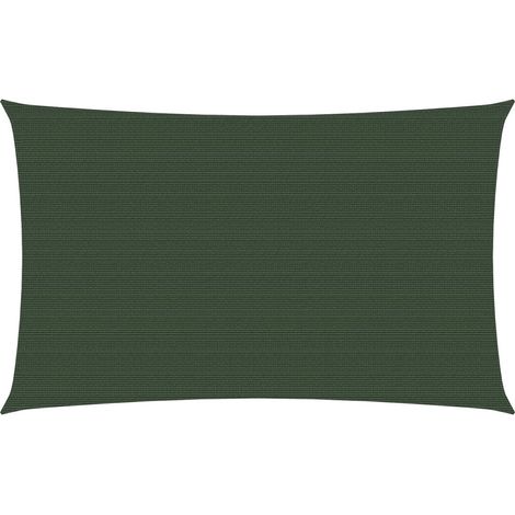 Voile d'ombrage 160 g-m² Vert foncé 3x6 m PEHD (1/5)