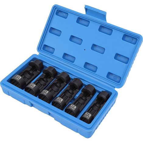 Jeu de douilles d'écrou de jambe de force de Suspension, 6 pièces, 16mm 18mm 19mm 21mm 22mm 24mm, Kit d'outils de retrait d'amortisseur (1/5)