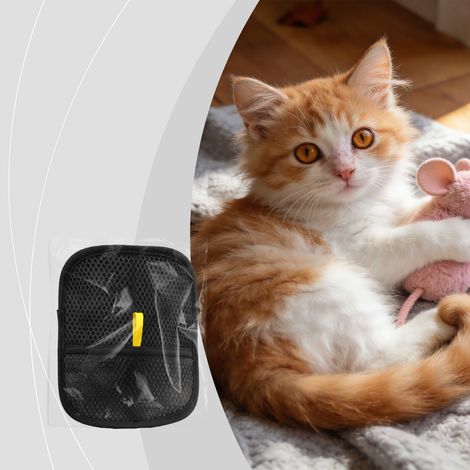 Gants antistatiques pour enlever les poils d'animaux, utilisables pour le nettoyage de meubles, vêtements et voitures dans de multiples situations – 1 pièce -- BIEMMEDUE (1/5)