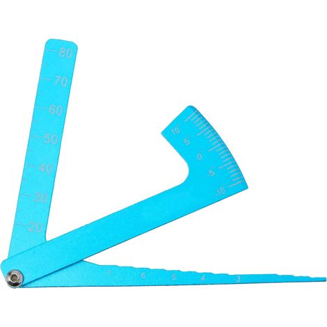 Verstellbares Lineal, kompatibel mit HSP 1/10 und 1/8 On-Road-RC-Cars und -Trucks. Höhen- und Felgenverstellung, Sturz, Mehrwinkel-Messwerkzeug. (1/5)