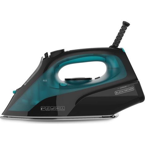 Black+Decker BXIR2403E Dampfbügeleisen schwarz und grün (1/3)