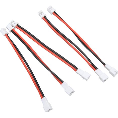 5er-Pack PH2.0 2P Stecker auf PH2.0 2P Buchse Batterieadapterkabel für Axial SCX24 1/24 RC Crawler 3,6 Zoll (1/5)