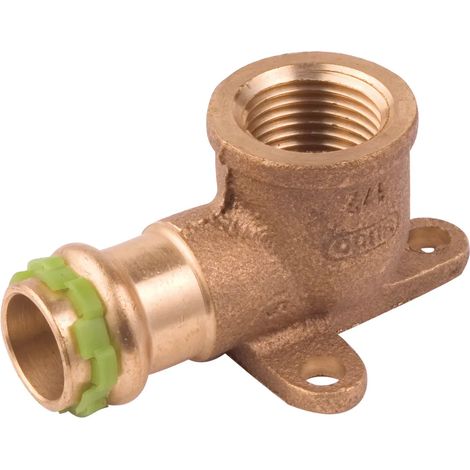 VSH SudoPress Cobre Codo para techo 90° h/h 22xRp3/4" Tipo SP4471GV, 6672633