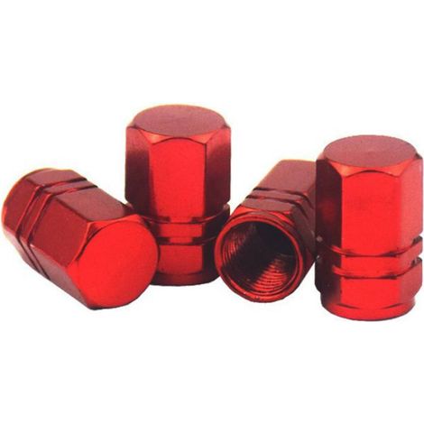 4 Bouchons de valve, alliage d'aluminium, universels, pour voiture, SUV, camion, moto, vélo (1/5)
