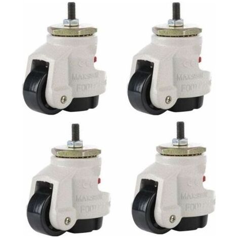4PCs Roulette Résistante en Nylon Roues de Roulette pour Garage d'Établi Chariot à Tableau Meubles (1/5)