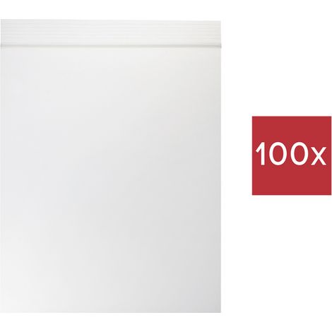 TRU COMPONENTS Sachet à fermeture pression sans bande d'inscription (L x l) 80 mm x 60 mm transparen