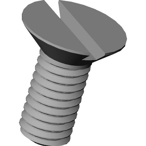 Ajile - M5x50 : Vis plastique tête fraisée fendue diam. M5 longueur L:50 mm