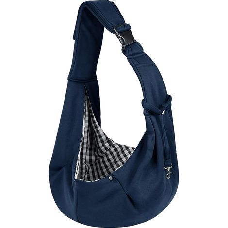 Sac de Transport pour Chien et Chat Bandoulière Réglable Sac Transport Chien Sac à Bandoulière Mains Libres Sac Transport Petit Chien pour Petit Moyen Animaux Jusqu’à 7.5kg (1/5)