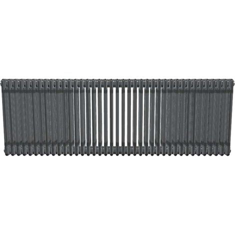 Bircham - Bare Metal Lacquer 4 Column Radiator H600mm  x W1779mm