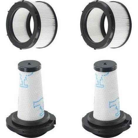 Filtres pour Rowenta X-FORCE FLEX 9.60 et X-NANO ESSENTIAL RH20xx, 2 préfiltres + 2 filtres moteur pour Rowenta X-FORCE FLEX 9.60, Filtres de rechange pour ZR00907/908 RH98XX/99XX (1/5)
