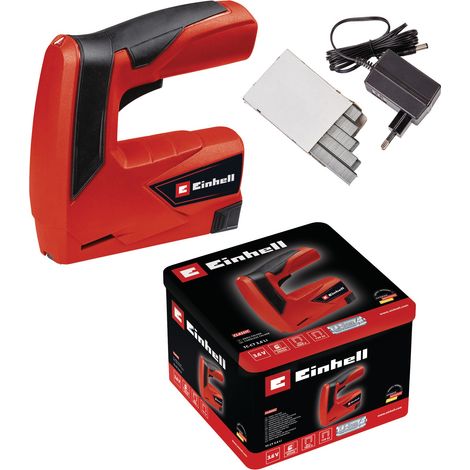 Einhell Agrafeuse électrique TC-CT 3,6 Li (3,6 V / 1,3 Ah, Type d'agrafes: 53,  Longueur des agrafes 6-14 mm) Livré en boîte métallique avec 1000 agrafes (1/5)