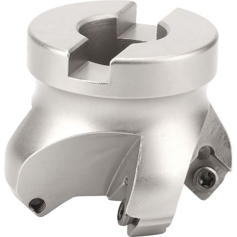 Tête de fraise à surfacer 4 dents avec 10 plaquettes, résistance à l'oxydation robuste pour usinage des métaux (1/5)