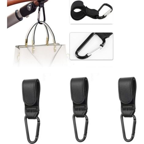 Crochets multifonctionnels à clip, lot de 3, noir (1/4)