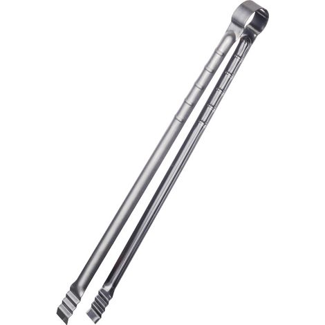 Pinzas para asar de acero inoxidable, 45 cm, 2 piezas, extra largas, para asar en barbacoa o buffet (1/5)