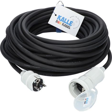 Kalle Verlängerungskabel Schuko Colour 1,5mm² weiß IP44 10 Meter (1/5)