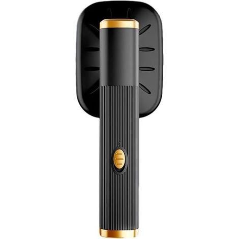 Fer à repasser vapeur de voyage avec tête pivotante à 180°, défroisseur portable compact, facile à utiliser sur différents tissus, idéal pour les déplacements, noir (1/2)