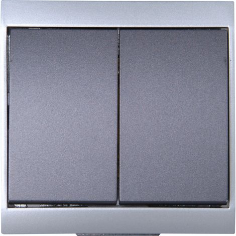 Kopp Serienschalter MALTA silber-anthrazit, 620515085 Kopp (1/2)