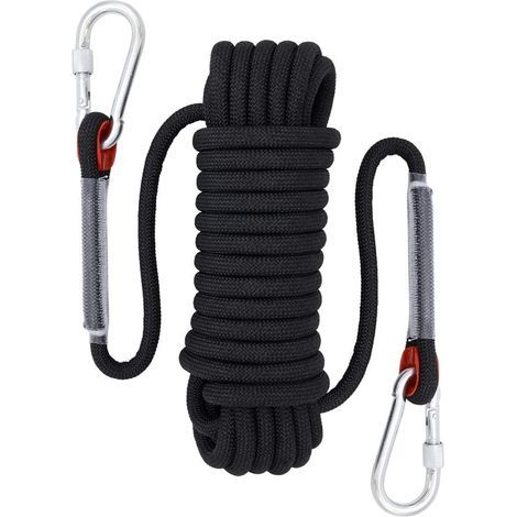 Ikodm – Corde escalade 12 mm – Polyester renforcé – Longueur 30 m – Résistance 33 KN pour alpinisme et escalade (1/5)