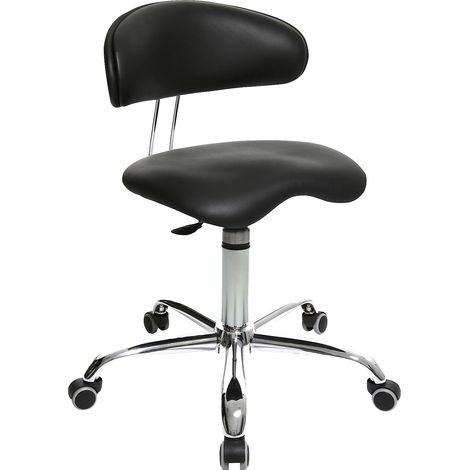 Topstar, Siège pivotant SITNESS 40, habillage similicuir, noir (1/5)