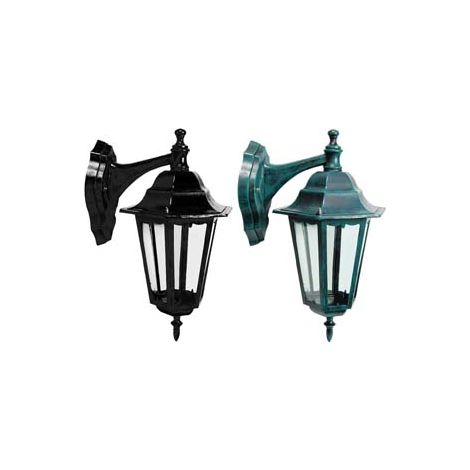 LANTERNA CON BRACCIO SUPERIORE  MODELLO BERLINO  60w IP44 mm.215x325h. colore nero    SYNTESY