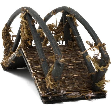 Ponte in Miniatura 13 cm per Presepe in Legno 85293 (1/3)