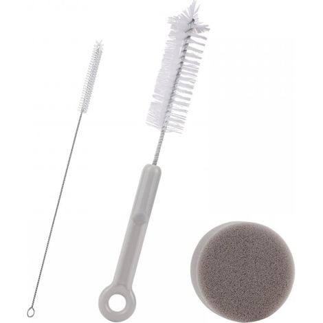 Kit de Nettoyage de Fontaine d'eau pour Animaux de Compagnie,3 Pièces Brosse et Éponge pour Fontaine d'eau pour Chat,Bol d'alimentation Automatique pour Fontaine d'eau pour Chat