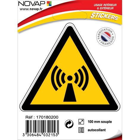 Panneau Radiations non ionisantes - Adhésif Triangle 100mm - 4032153