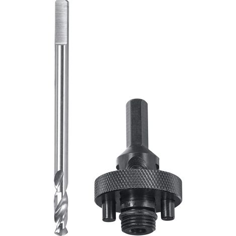 Tige de fixation hexagonale pour scie cloche Easy-Cut 35-105 mm avec filetage 5/8" -18 UNF avec foret de centrage HSS (1/5)