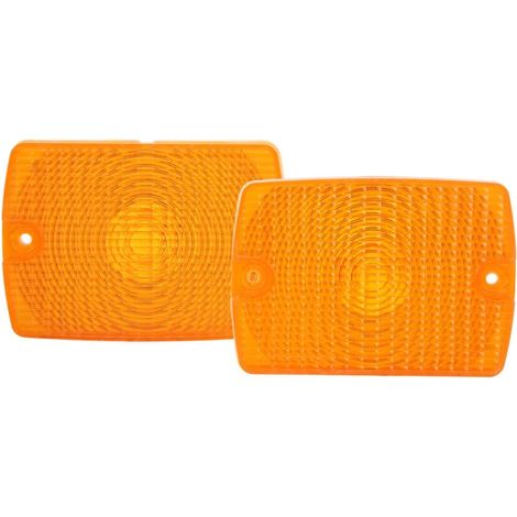 Lente indicatore di direzione anteriore 56001378, lente di ricambio per trasmissione per impieghi gravosi per Jeep Wrangler YJ 1987-1995, gialla -Crezuo (1/4)