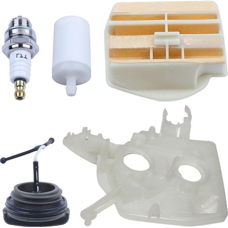 Maintenance Kit For Husqvarna 445 450 E For Chainsaw Air Filter Adaptor 544080803, Air Filter, Fuel Filter, Spark Plug, Fuel Cap. (1/5)