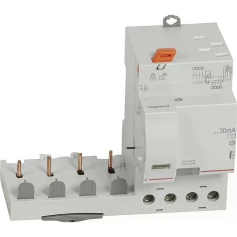Legrand 410505 - Block Diff adapt dx≥-auto-4p-400 v-40 a-type ac-30 ma-circuit breaker 1 mod/pole