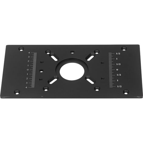 Fräsplatte aus Aluminium, Frästisch-Hebesystem, schwarze Grundplatte, Holzbearbeitungszubehör (1/5)