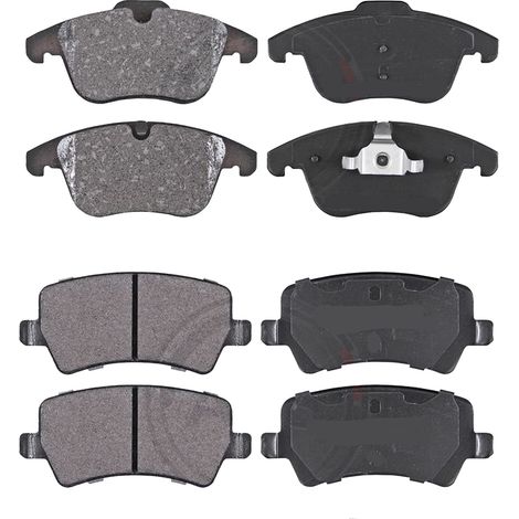 KIT PASTIGLIE FRENO ANTERIORI E POSTERIORI compatibile con SUBARU FORESTER (SJ) / PASTIGLIE FRENANTI AUTO OEM P 78 017 P 78 013 P 78 021,P 78 020 P 56 048 / SOSTITUZIONE DIRETTA / BASSA POLVERE / S