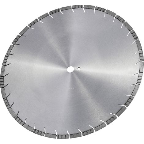 Lame diamant 500mm, sciage béton à sec ou humide, segments inclinés 12mm, alésage 25,4mm, universelle pour béton, ciment, carrelage, brique. (1/5)