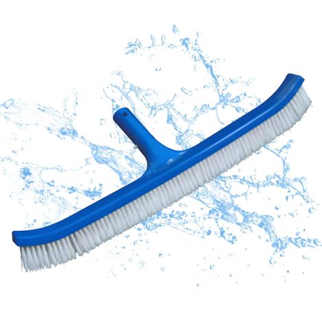 Équipement de nettoyage de piscine Brosse de piscine en plastique de luxe Brosse de nettoyage de piscine Brosse en plastique Brosse à manche en aluminium Perche télescopique (1/4)