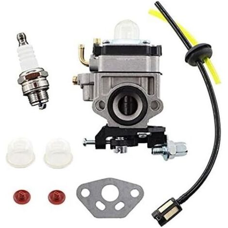 Vergaser mit Kraftstoffleitung und Kraftstofffilter für 23cc, 25cc und 26cc Einhell AL-KO Atika Fuxtec Güde Hecht Timbertech Freischneider und Heckenscheren (1/5)