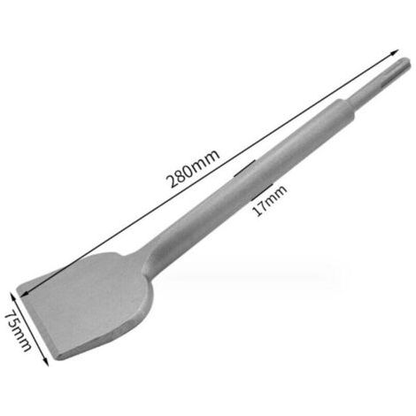 Burin Coudé , Ciseau À Carrelage Φ17mmx280mm X 75mm Haute Qualité Nouvellement Améliorés, Pour Carreleur, Ciseau À Tuiles Courbé Ciselé Pour Céramique Et Carreaux De Sol