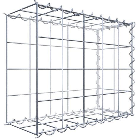 Gabiondeco - Gabion - Element de prolongation en longueur 50 cm x 40 cm x 20 cm (L x H x P). maille 10 x 10 cm. Spirale. Avert.: il manque une grille - Made in Germany (1/5)