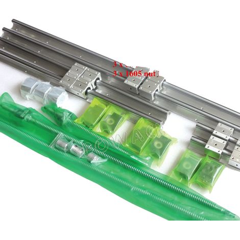 Linearführungsschiene, Kugelgewindetrieb, CNC-kompatibel, 350 650 1050 mm (1/2)